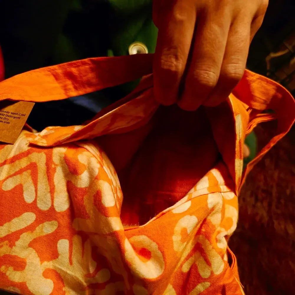 Amani Ya Juu Kenya lion tangerine backpack nwt